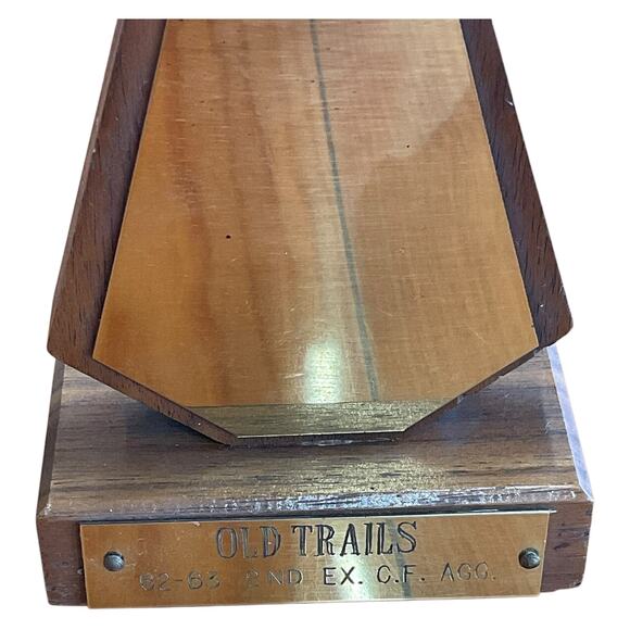 Vintage 1962 1963 Old Trails Shooting Trophies Pair Winner and‎ 2nd Place Trophy - Picture 5 of 9